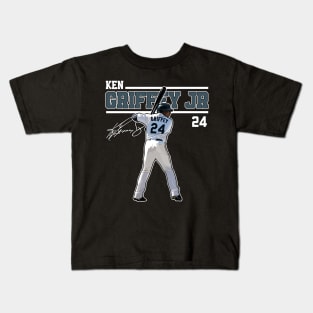 Ken Griffey Jr The Kid Basketball Legend Signature Vintage Retro 80s 90s Bootleg Rap Style Kids T-Shirt